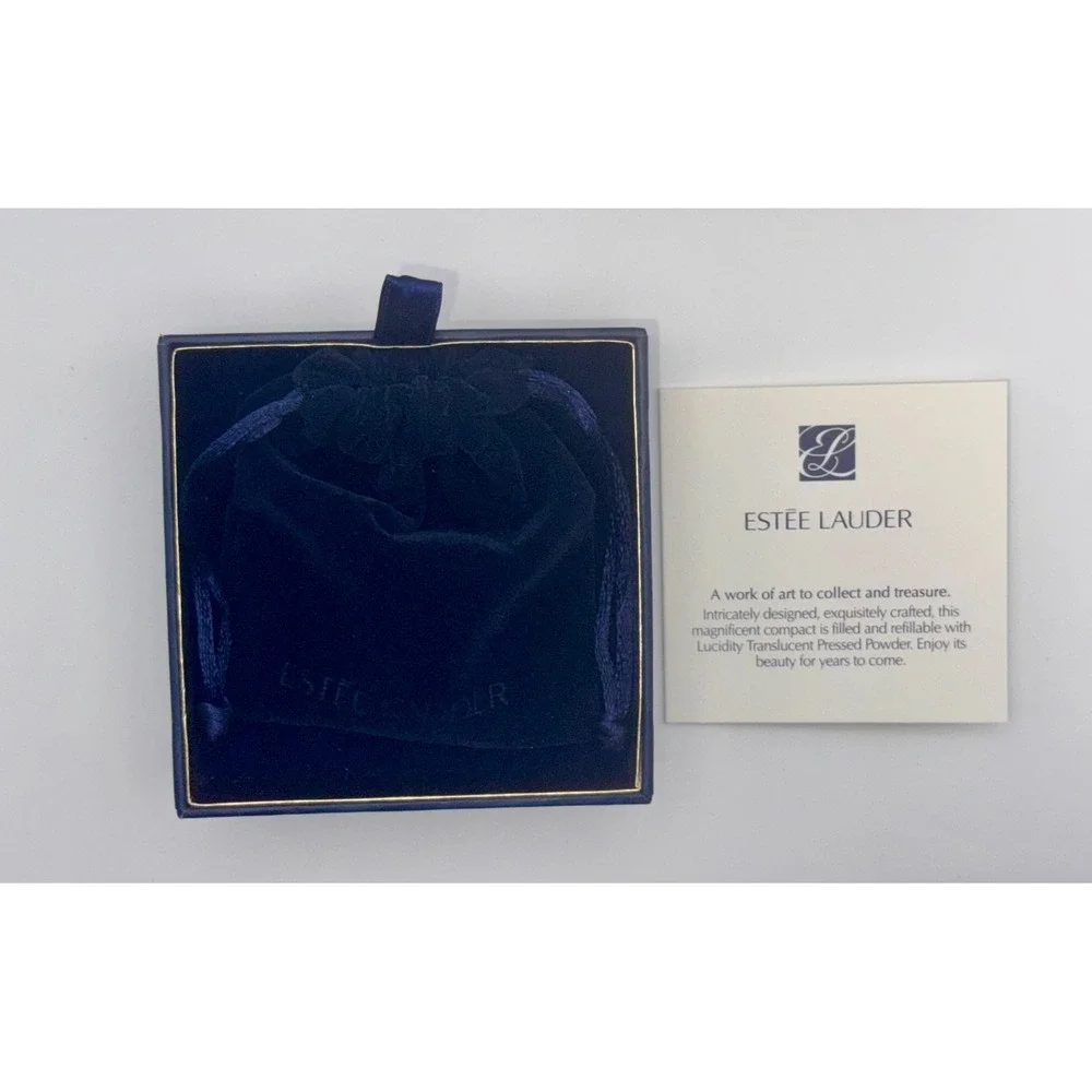 Estee Lauder After Hours‎ Slim Gold Lucidity Translucent Pressed Powder Compact